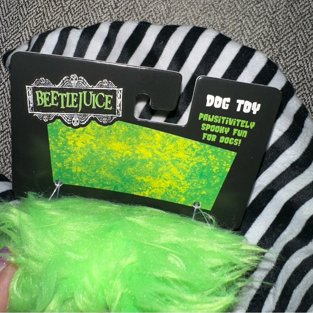 New Dog Toy Fetch For Pets Beetle Juice Blanket Body Snuggle, Crinkle, Squeaker